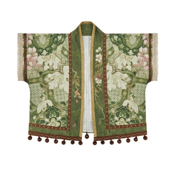 Dream Merchant Embroidered Outfit Set | Women Cardigan Blouse Maxi Skirt M808 - Picture 4 of 7